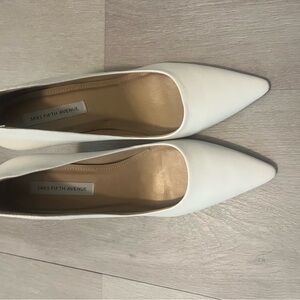 Saks Fifth Avenue Women's Cream Flats